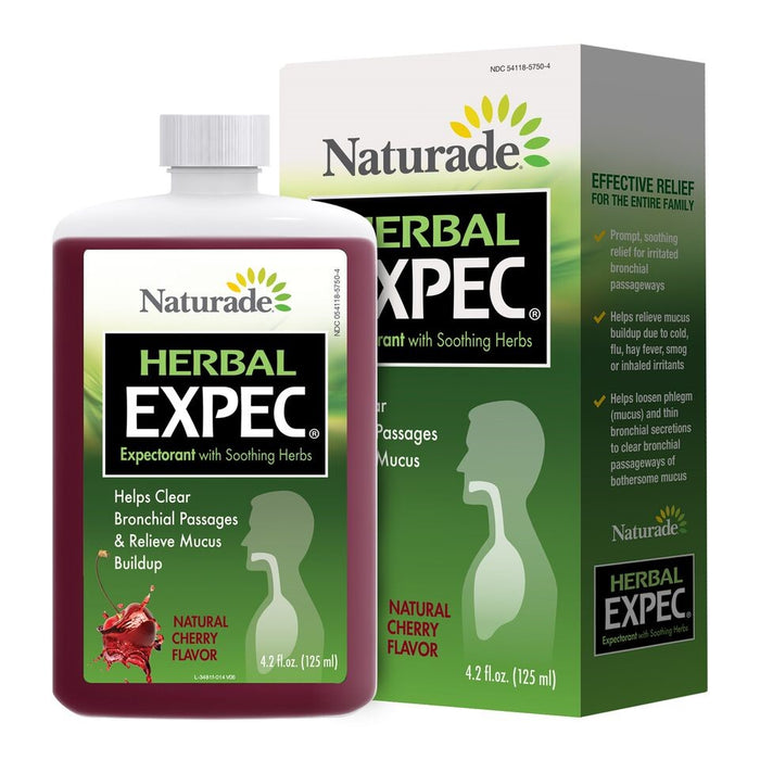 Naturade Herbal Expec Expectorant with Soothing Herbs Liquid, 4.2 Oz